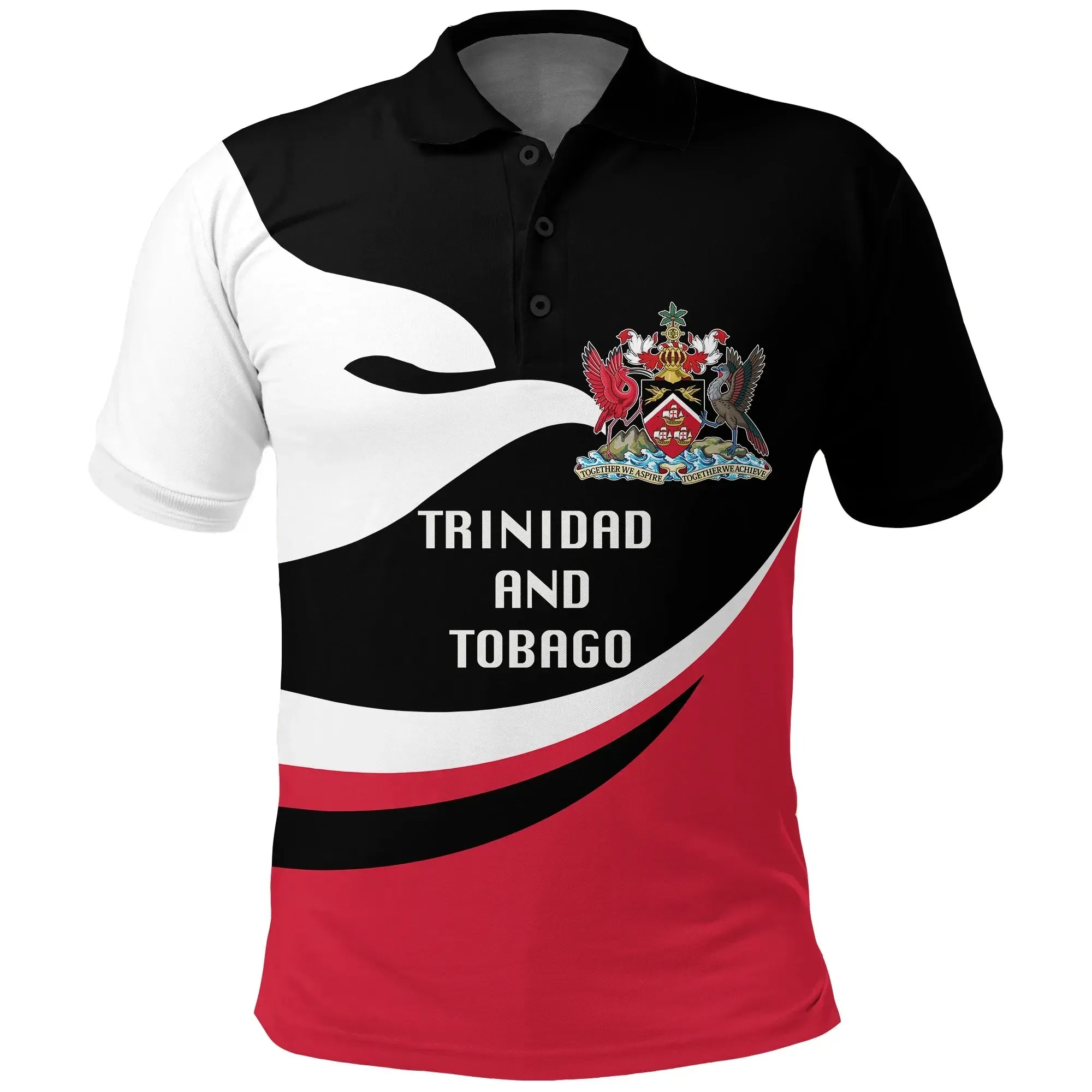 Trinidad and Tobago Polo Shirt Proud Version RLT6 - Wonder Print Shop