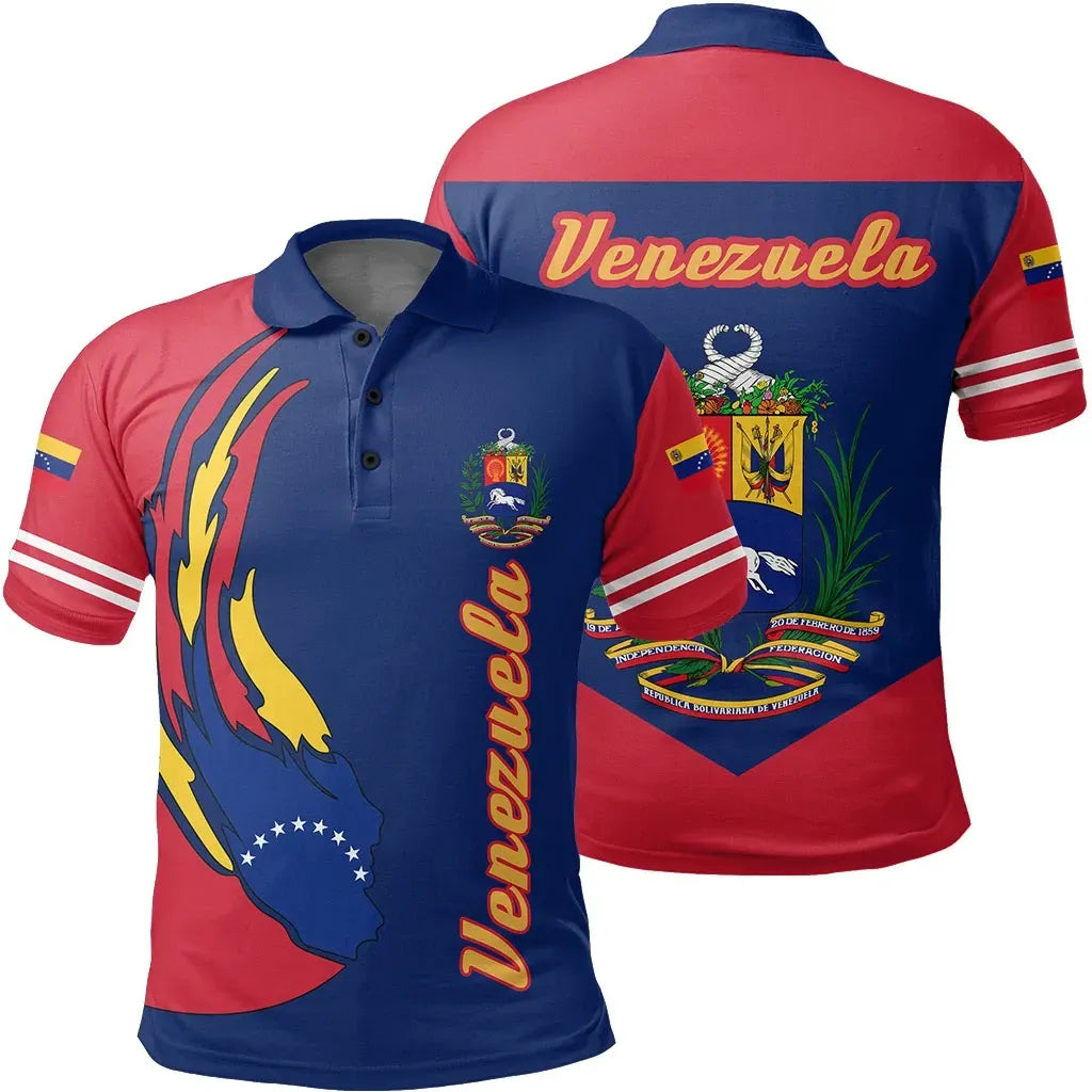 Venezuela Polo Shirt Ball Style RLT7 - Wonder Print Shop