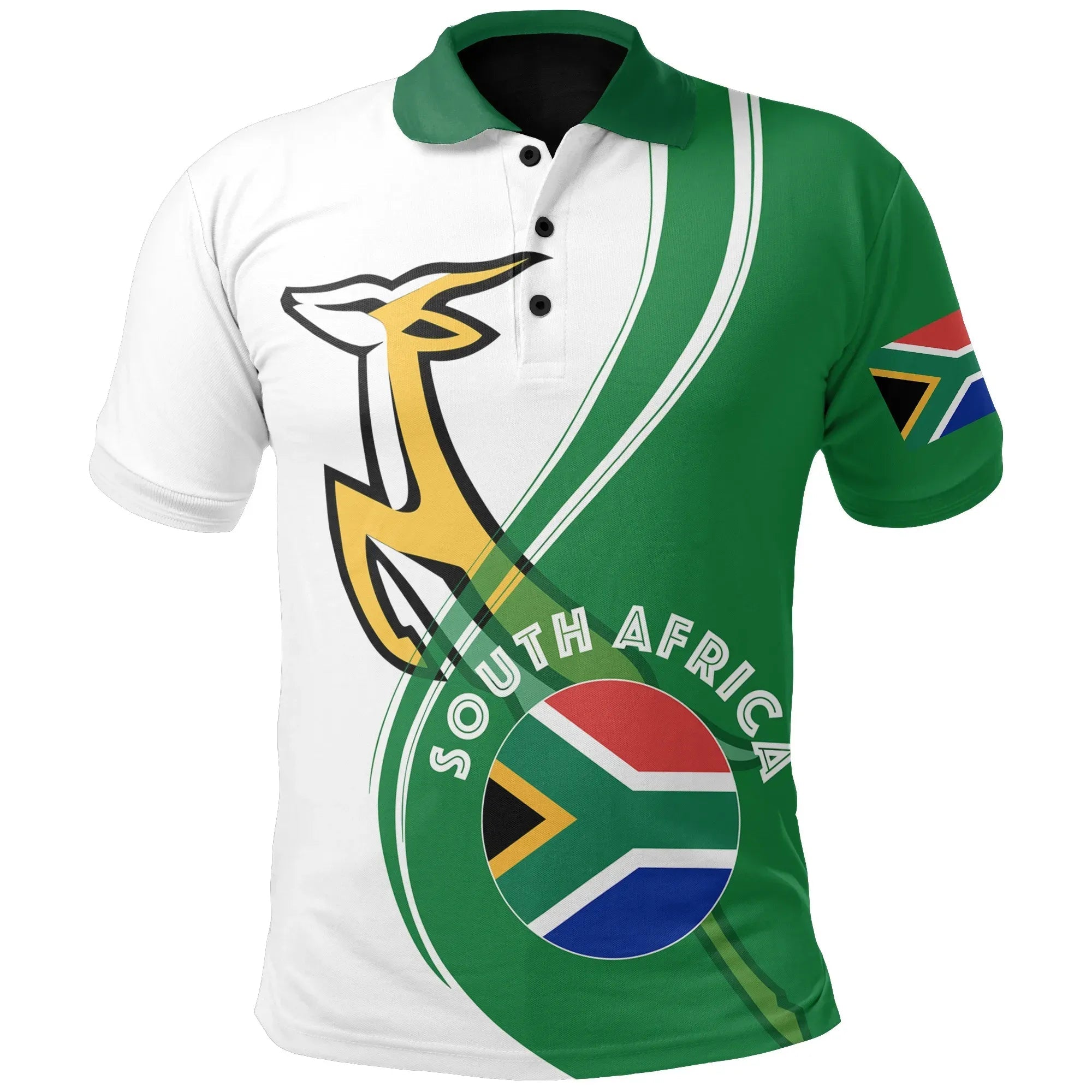 South Africa Polo Shirt New Generation Springboks RLT8 - Wonder Print Shop