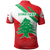 Lebanon Personalised Polo - Shirt - Lebanon Flag Polygon Style24 RLT6 - Wonder Print Shop