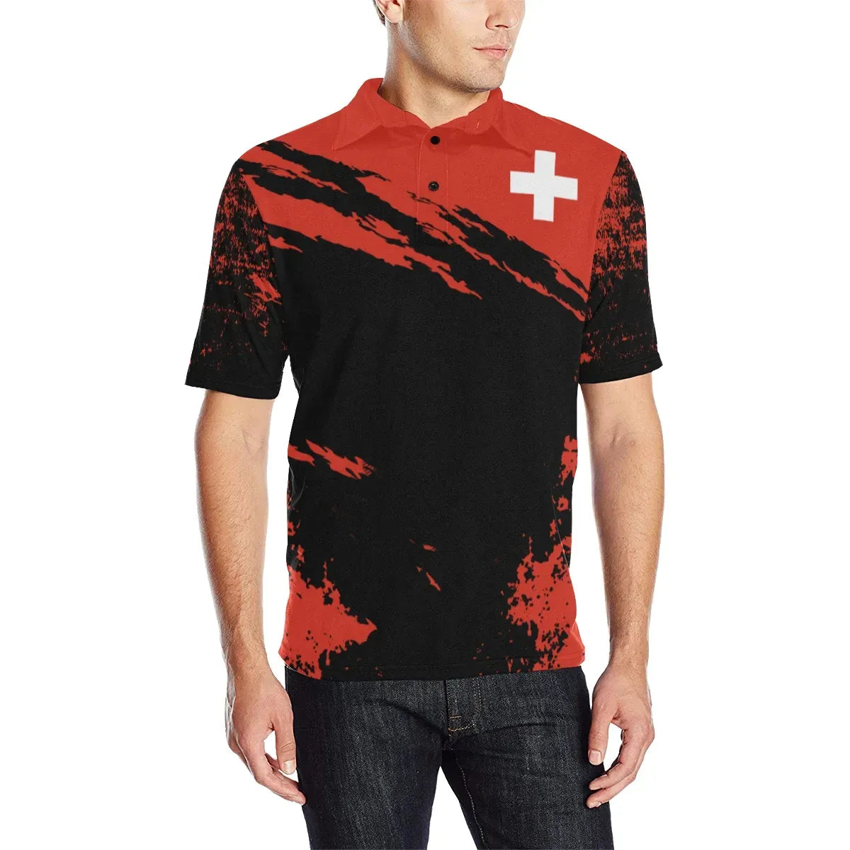 switzerland-polo-shirt-mens-all-over-print-polo-shirt