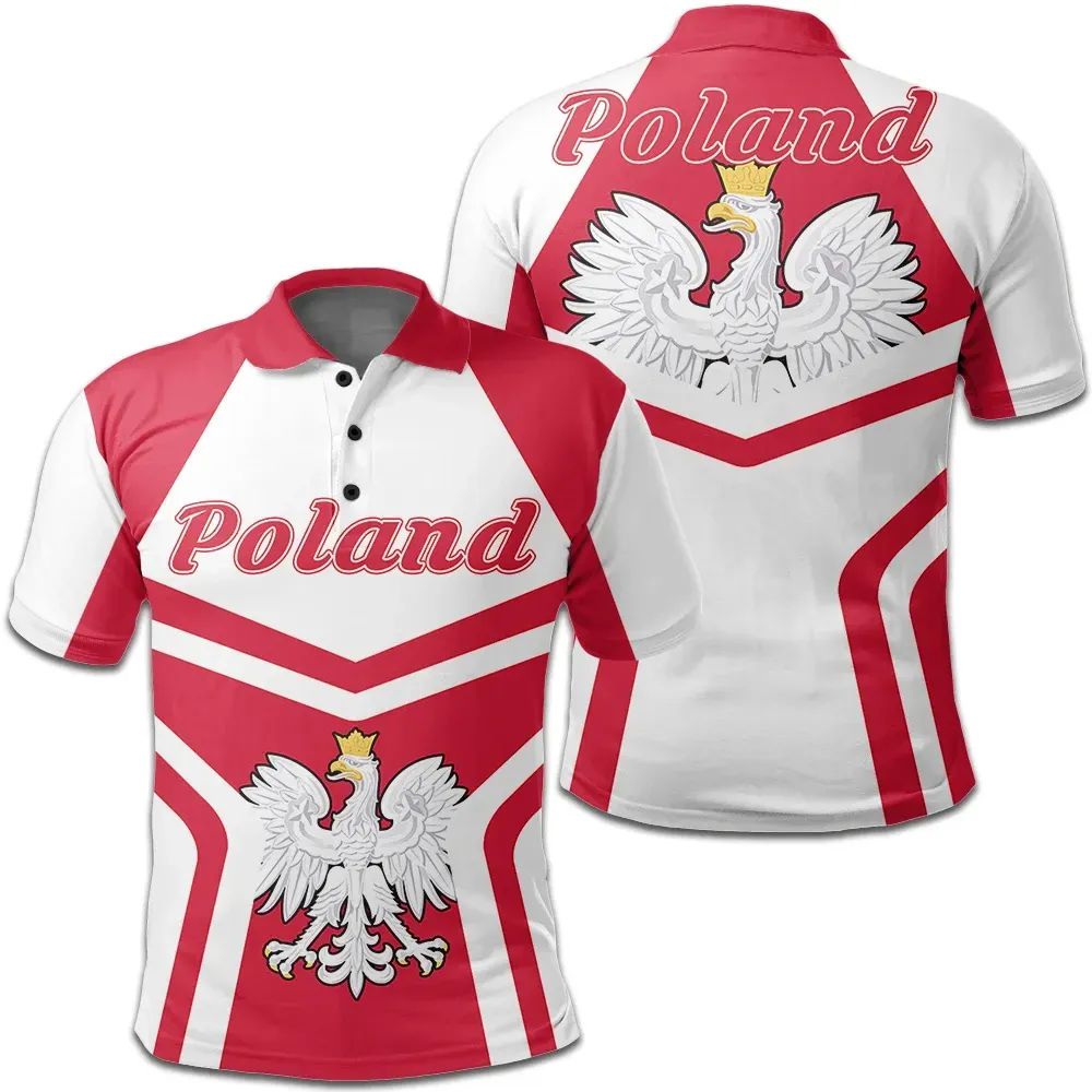 Poland Polo Shirt Coat Of Arms My Style RLT7 - Wonder Print Shop