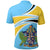 Saint Lucia Polo Shirt N Flag RLT6 - Wonder Print Shop