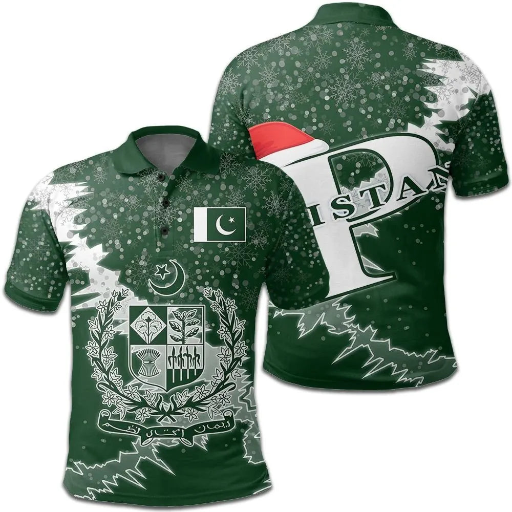 Pakistan Polo Shirt Christmas Coat Of Arms X Style RLT13 - Wonder Print Shop