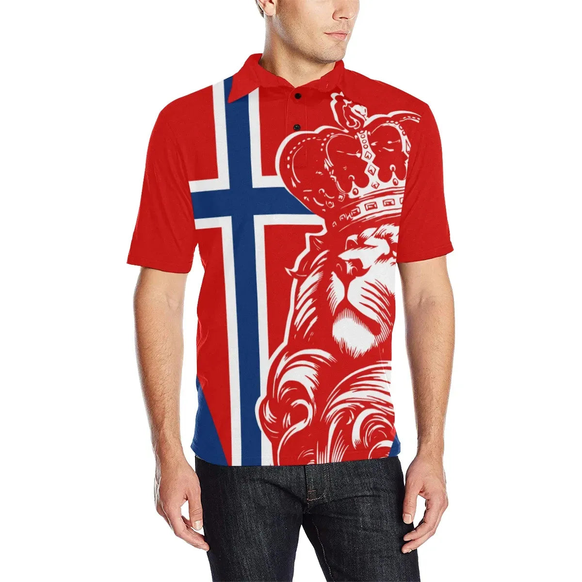 Norway Lion Polo Shirt RLT7 - Wonder Print Shop