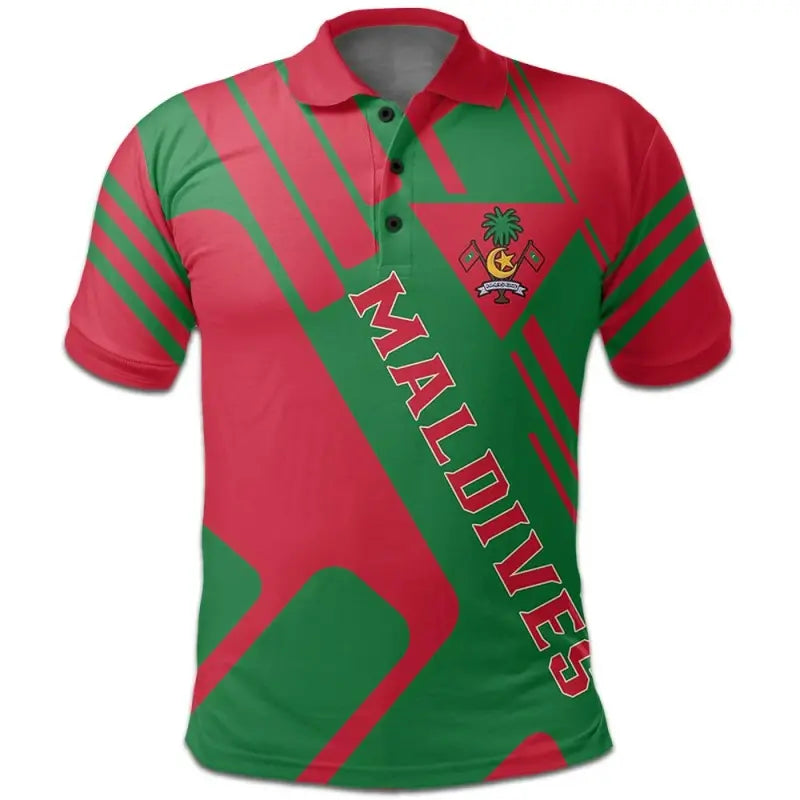 Maldives Polo Shirt Coat Of Arms Rockie RLT12 - Wonder Print Shop