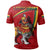 (Lietuva) Lithuania Polo Shirt Lithuanian Iron Wolf Red RLT6 - Wonder Print Shop