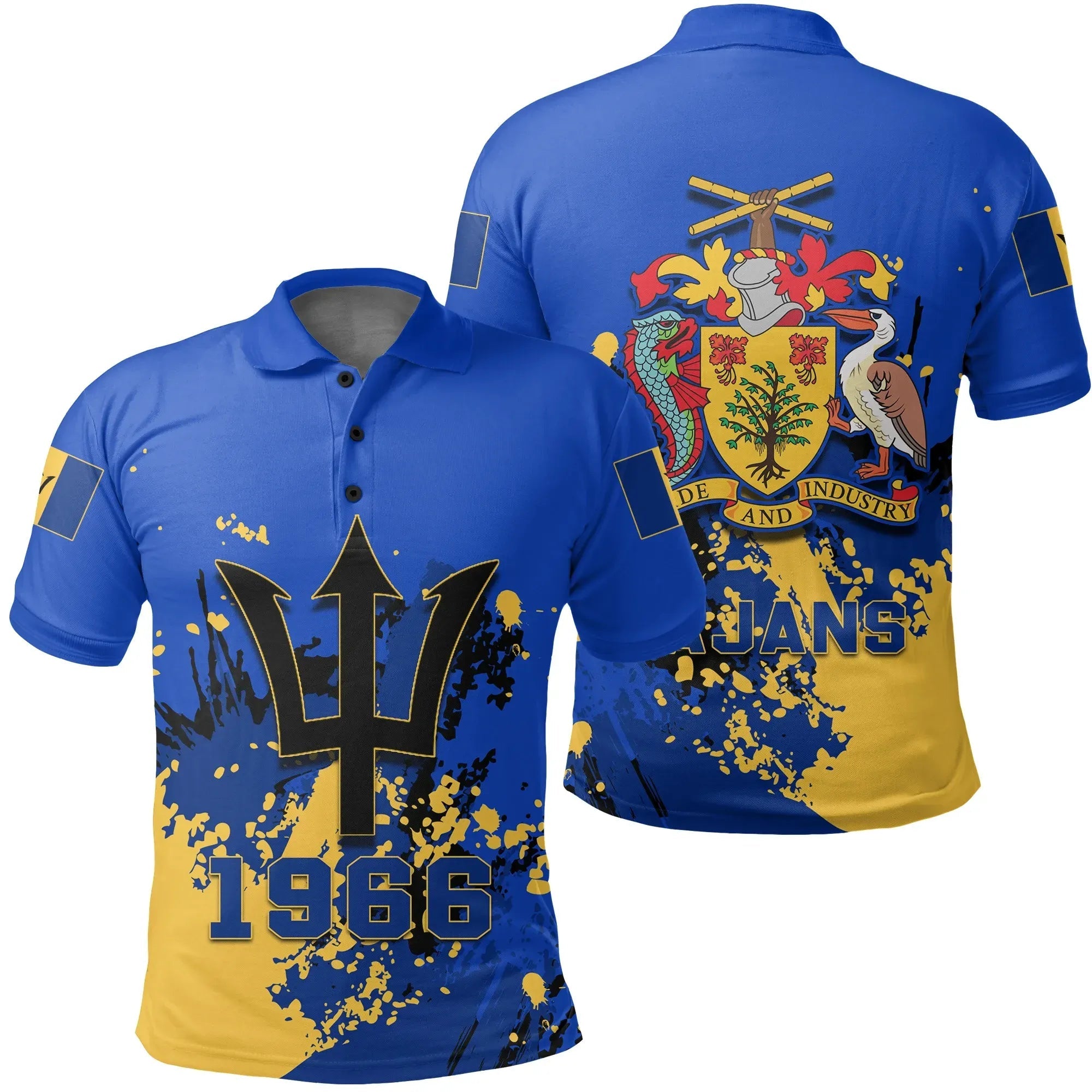 barbados-coat-of-arms-polo-shirt-spaint-style-j8w