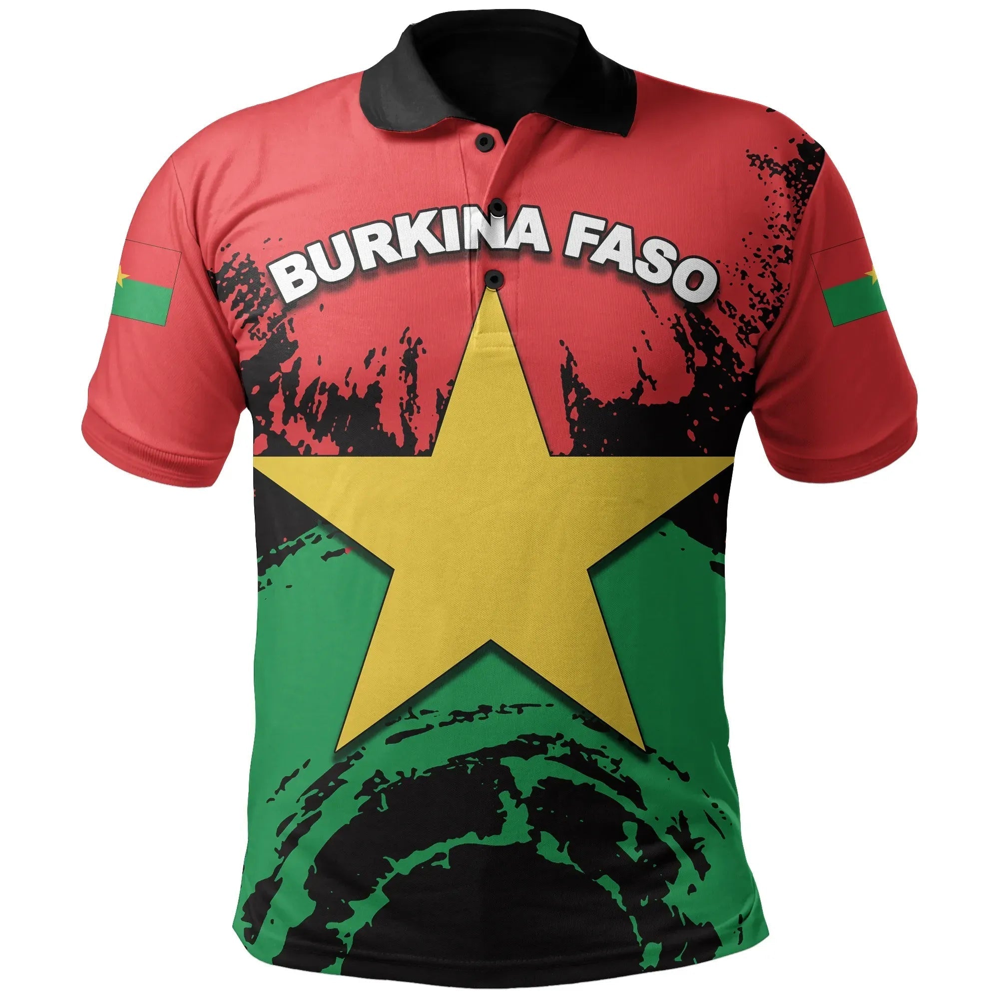 Burkina Faso Polo Shirt Special Flag RLT7 - Wonder Print Shop