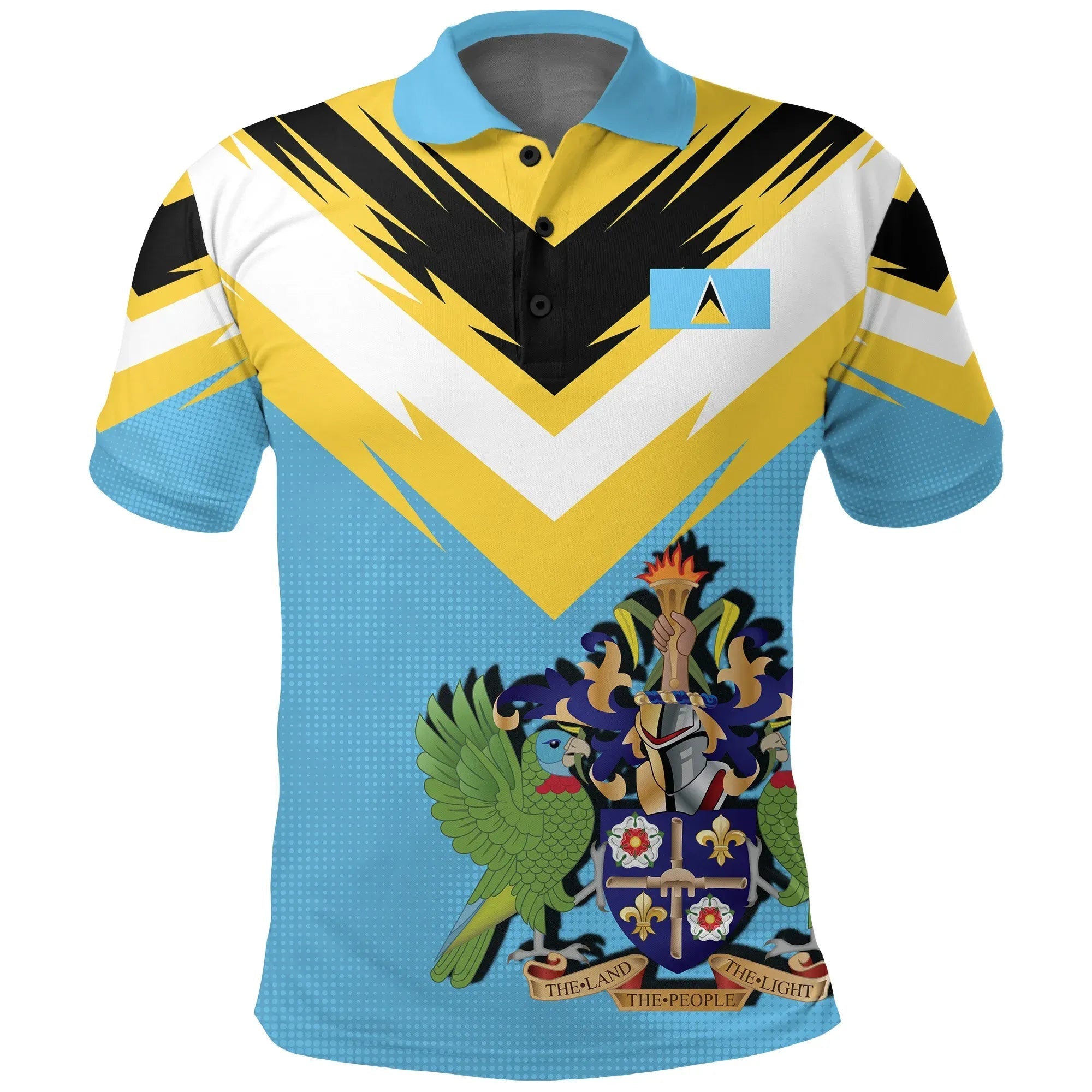 Saint Lucia Polo Shirt New Release RLT6 - Wonder Print Shop