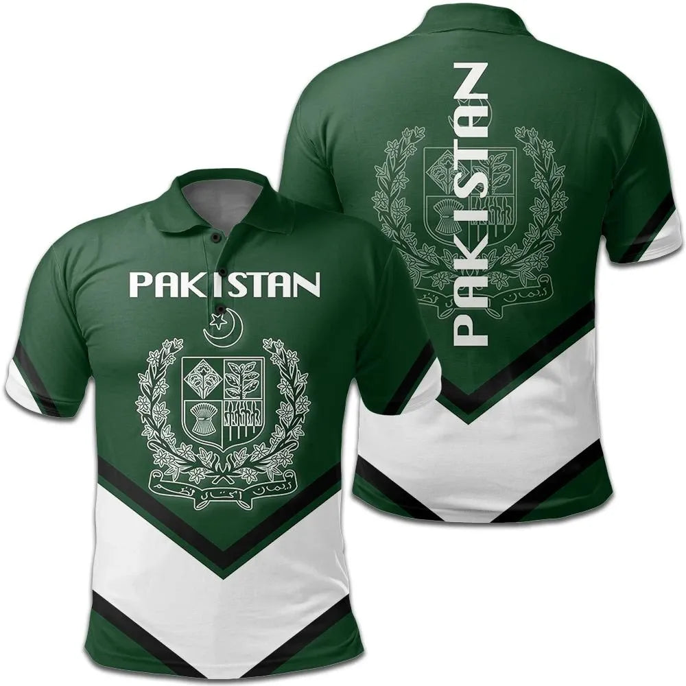 Pakistan Coat Of Arms Polo Lucian Style RLT13 - Wonder Print Shop