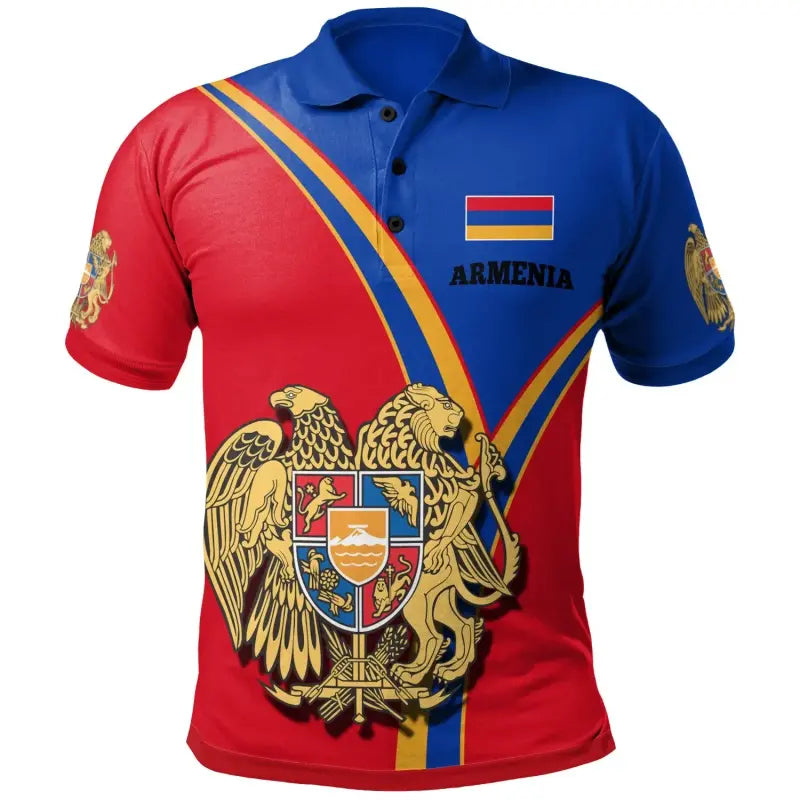 Armenia Polo Shirt Armenian Pride RLT8 - Wonder Print Shop