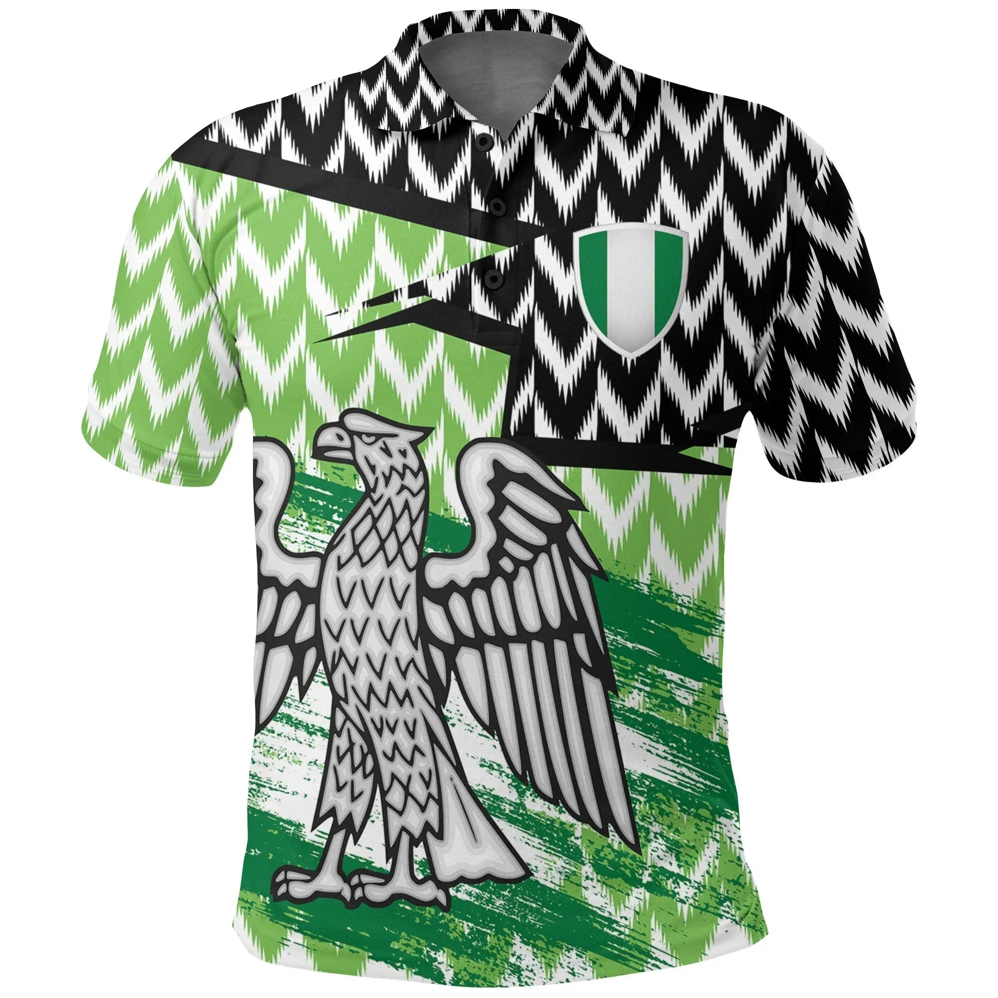 Nigeria Polo Shirt Home The Super Eagles RLT8 - Wonder Print Shop