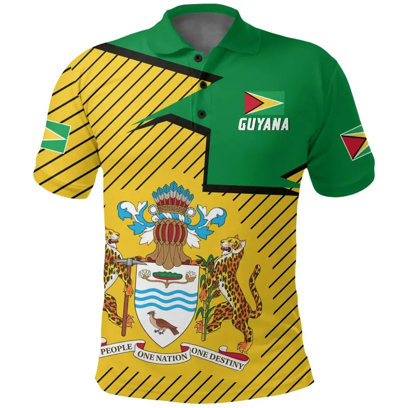 Guyana Polo Shirt HOME RLT8 - Wonder Print Shop