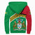 Guyana Sherpa Hoodie Flag Map CoA Limited RLT8 - Wonder Print Shop