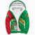 Guyana Sherpa Hoodie Flag Map CoA Limited RLT8 - Wonder Print Shop