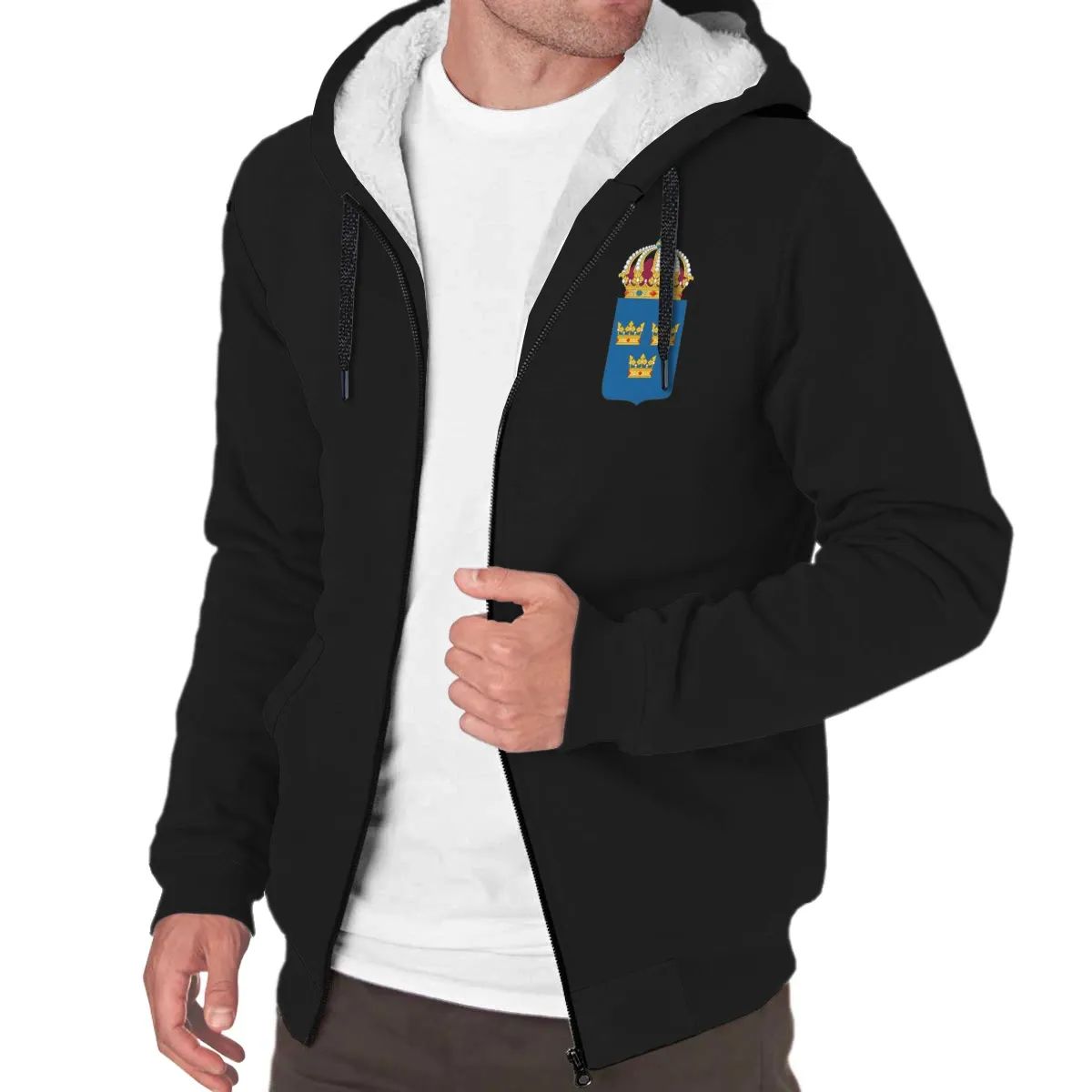 Sweden Sherpa Hoodie RLT7 - Wonder Print Shop