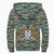 Army Guyana Tiger Stripe Camouflage Seamless Flag And Coat Of Arms Sherpa Hoodie RLT8 - Wonder Print Shop