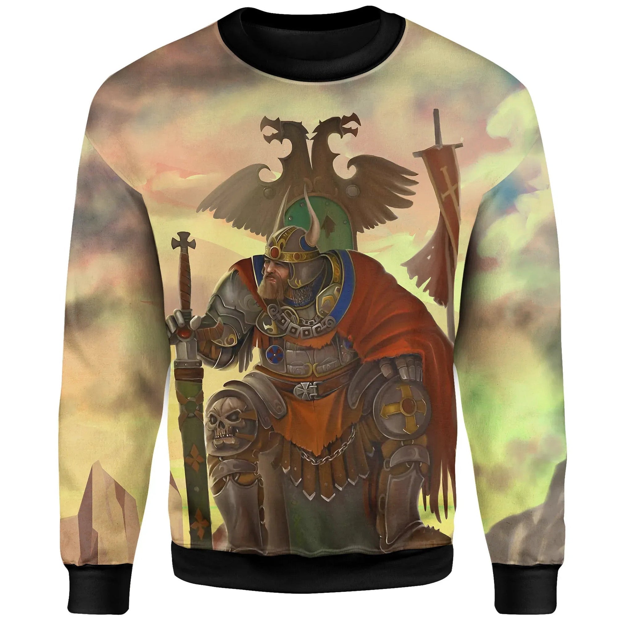 Serbia Sweatshirt Serbian Warrior RLT7 - Wonder Print Shop