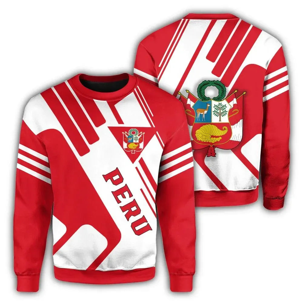 Peru Coat Of Arms Sweatshirt Rockie RLT7 - Wonder Print Shop