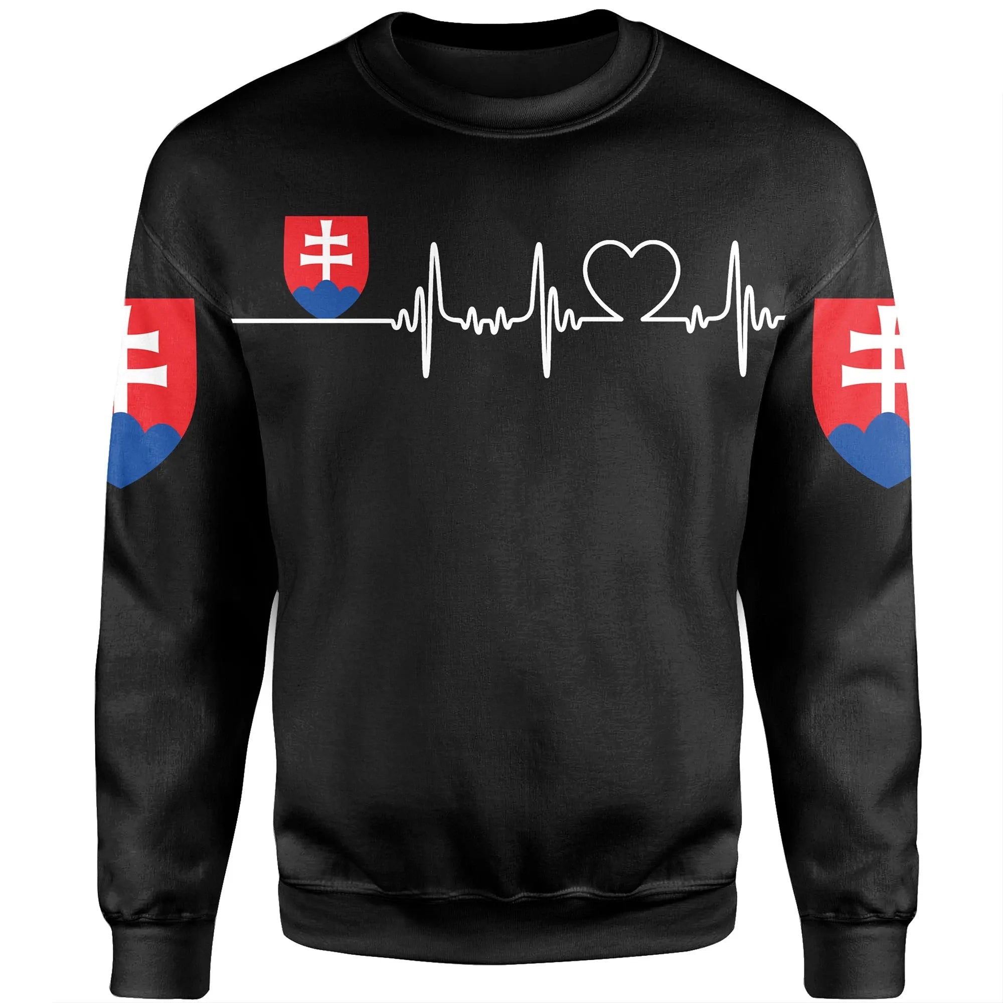 Slovakia Sweatshirt Heartbeat Women's/Men's RLT13 - Wonder Print Shop