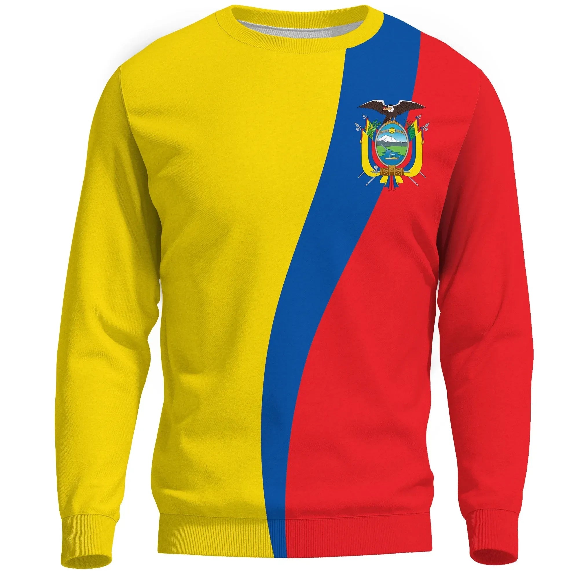 Ecuador N Flag Sweatshirt RLT12 - Wonder Print Shop