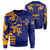 Wonder Print Shop Sri Lanka King Of Lion Sweatshirt Blue RLT7 - Wonder Print Shop