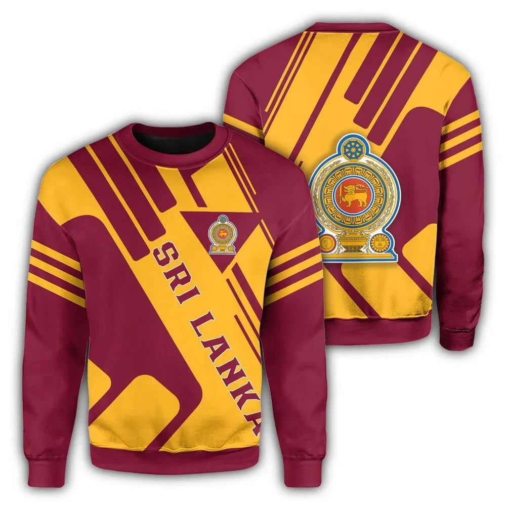 Sri Lanka Coat Of Arms Sweatshirt Rockie RLT7 - Wonder Print Shop