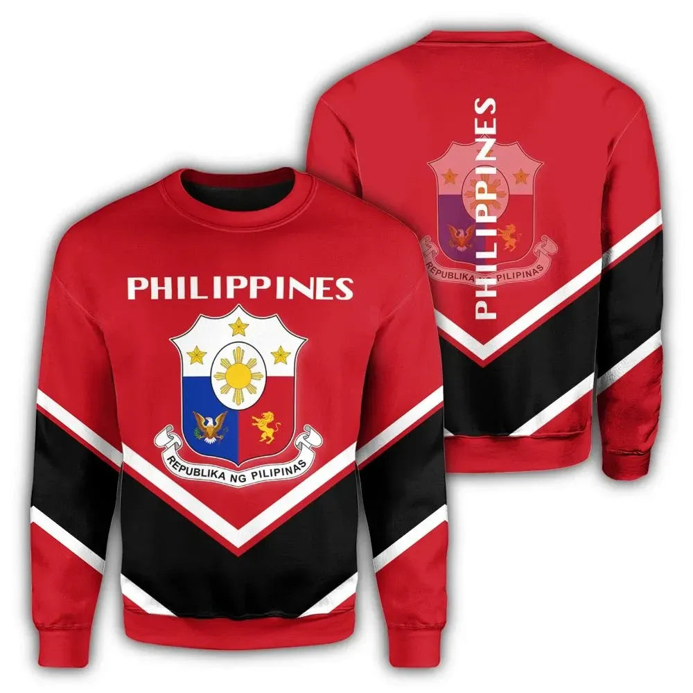 Philippines Coat Of Arms Sweatshirt Lucian Style RLT6 - Wonder Print Shop