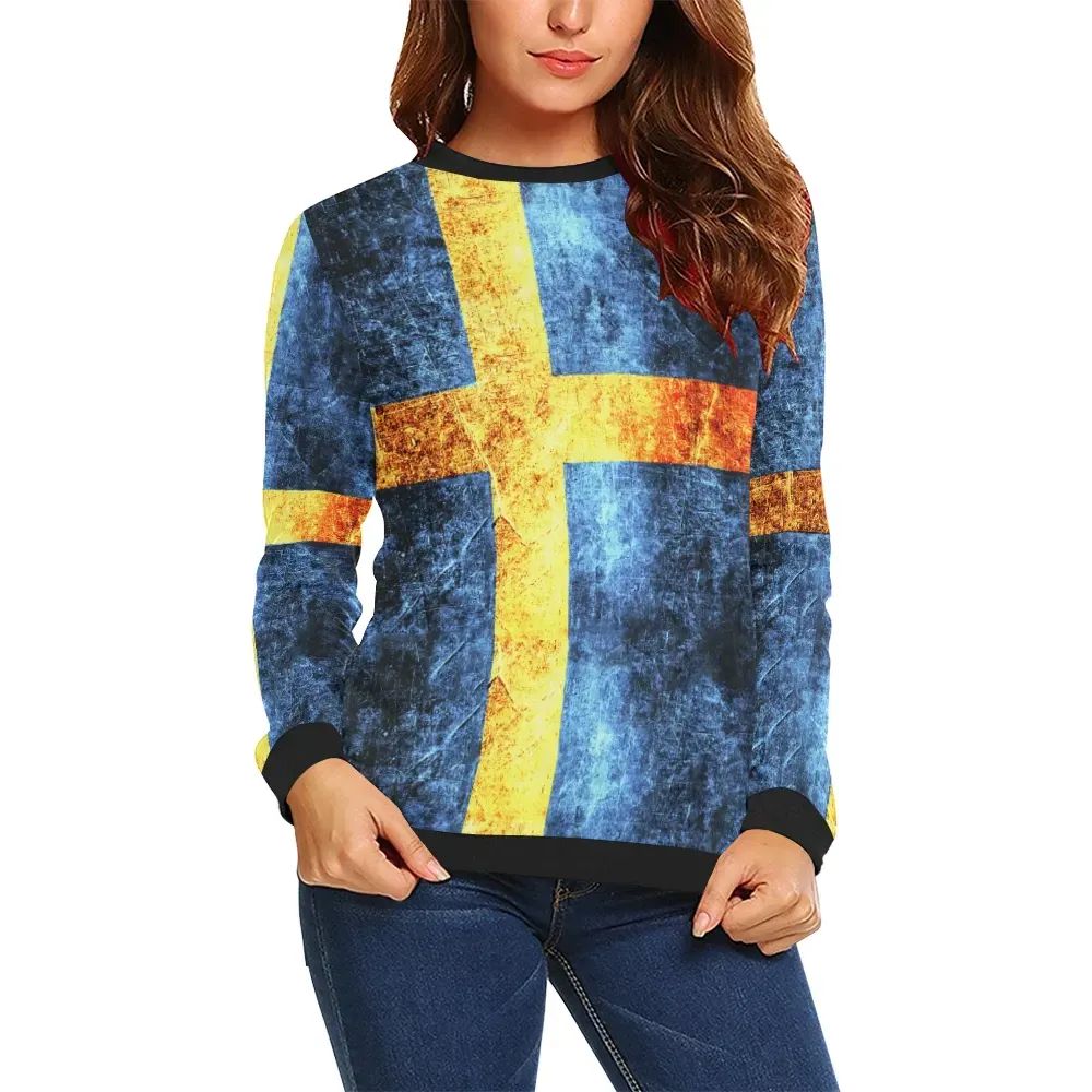 Sweden Darken Flag Sweatshirt RLT7 - Wonder Print Shop