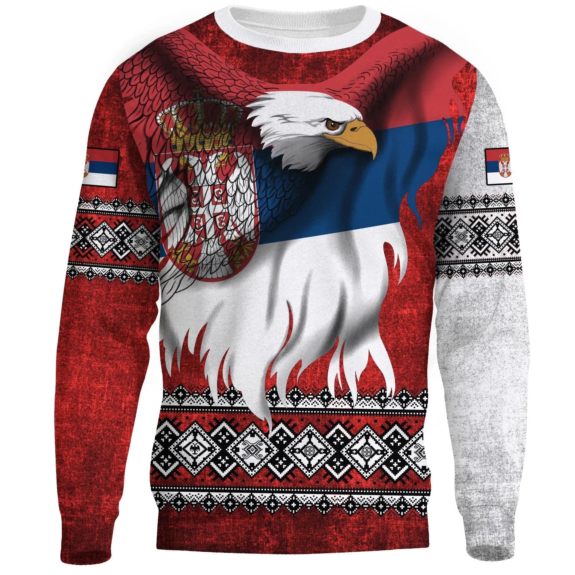 Serbia Sweatshirt Serbian Eagle Special Version RLT7 - Wonder Print Shop