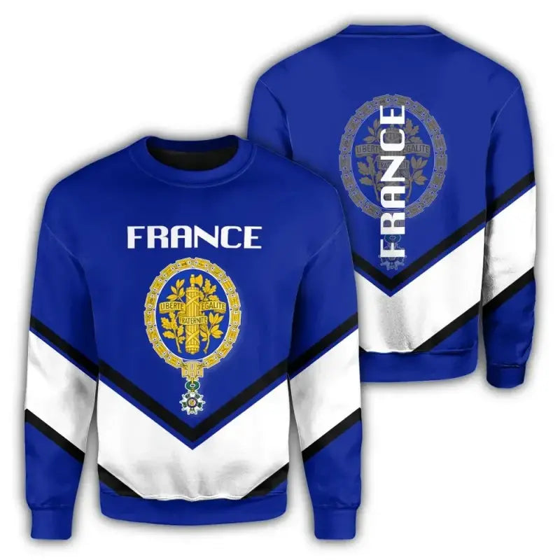 France Coat Of Arms Sweatshirt Lucian Style RLT12 - Wonder Print Shop