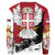 Serbia Sweatshirt Serbian White Eagle Knitted Long Sleeved Sweater RLT7 - Wonder Print Shop