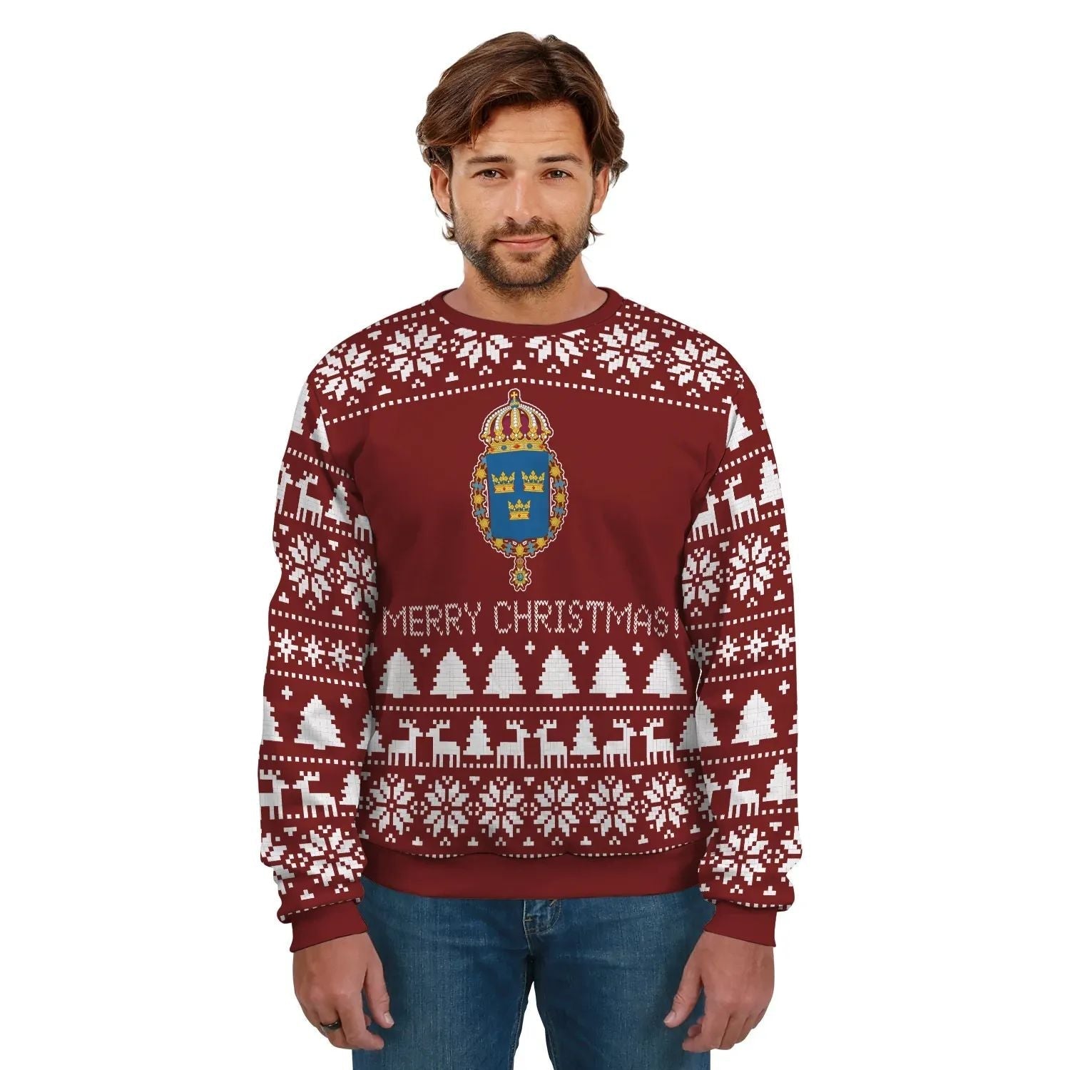 Sweden 3 Sweatshirts Xmas RLT7 - Wonder Print Shop