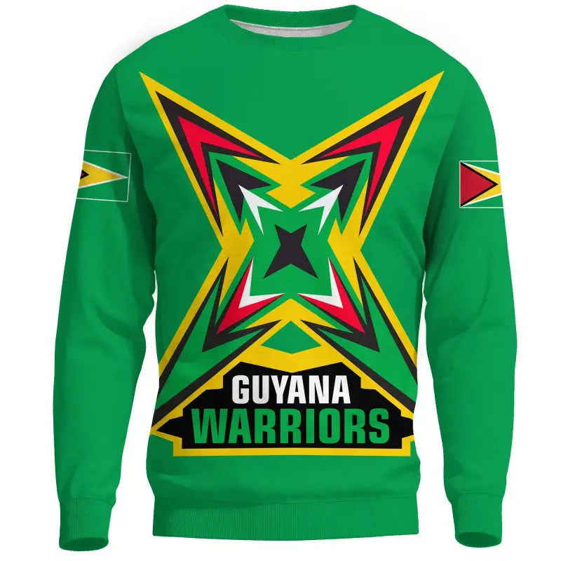 Guyana Sweatshirt Flag Warriors RLT8 - Wonder Print Shop