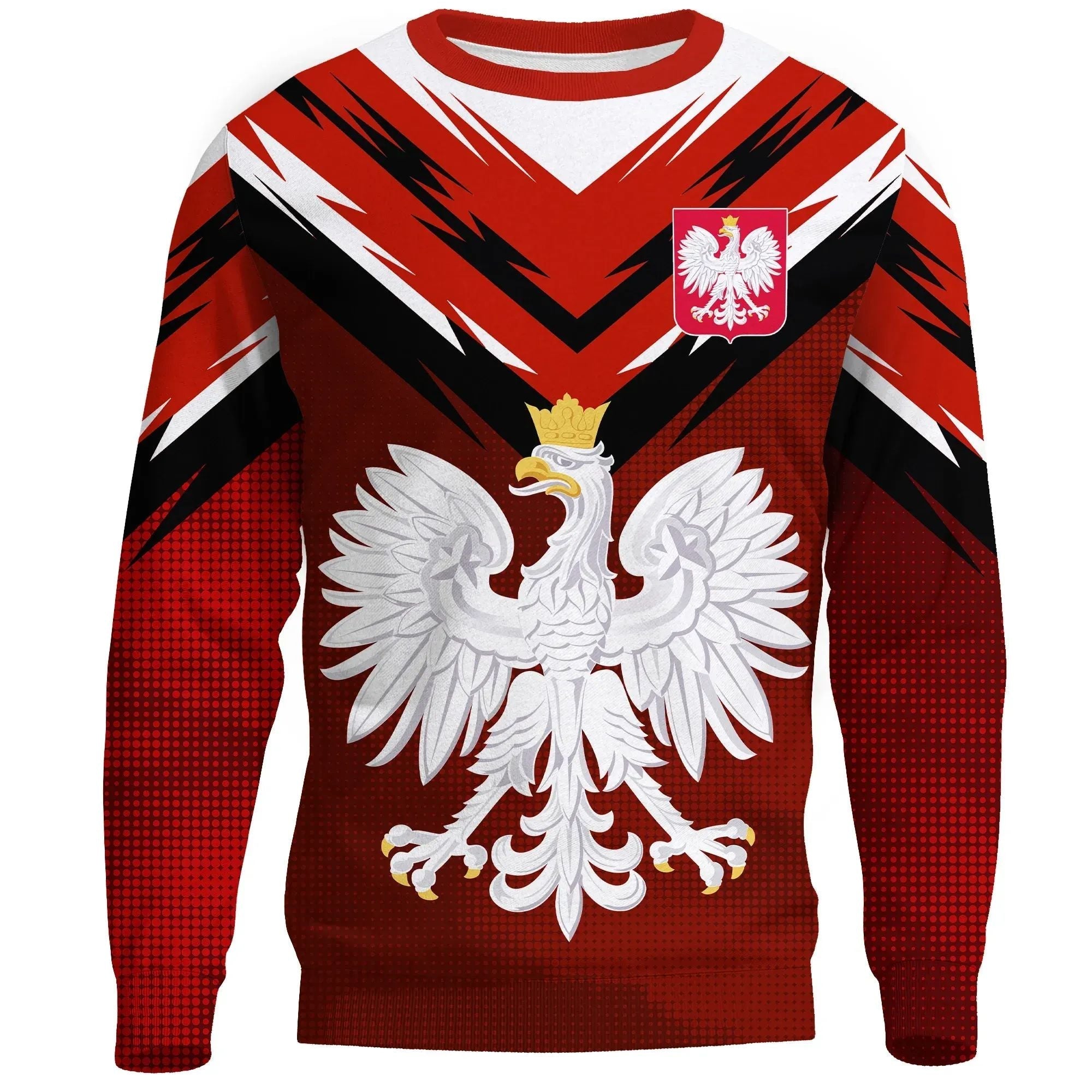 Poland Sweatshirt Coat of Arms of Poland New Release RLT7 - Wonder Print Shop