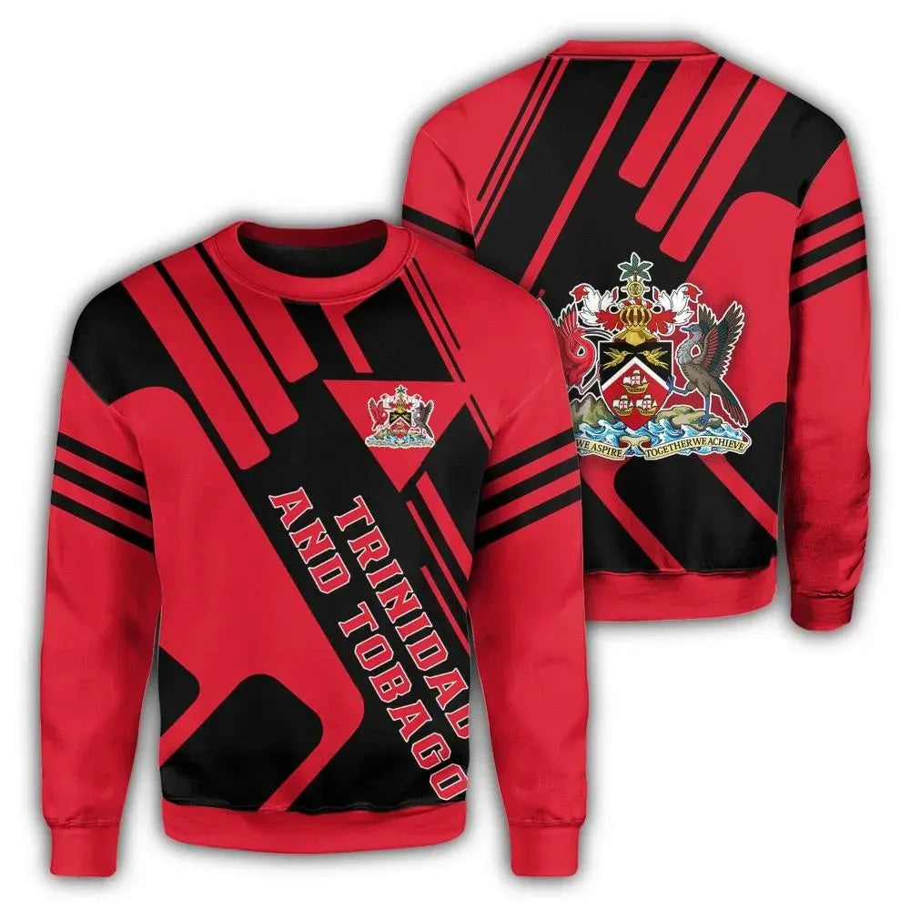 Trinidad and Tobago Coat Of Arms Sweatshirt Rockie RLT6 - Wonder Print Shop