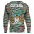 Army Guyana Tiger Stripe Camouflage Seamless Flag And Coat Of Arms Sweatshirt RLT8 - Wonder Print Shop