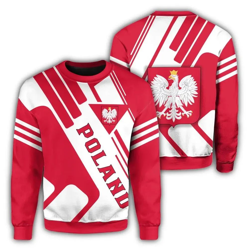 Poland Coat Of Arms Sweatshirt Rockie RLT7 - Wonder Print Shop