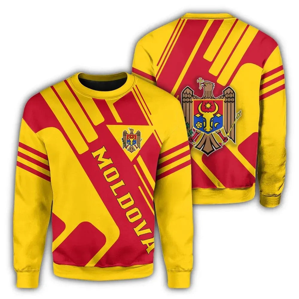 Moldova Coat Of Arms Sweatshirt RockieW RLT13 - Wonder Print Shop