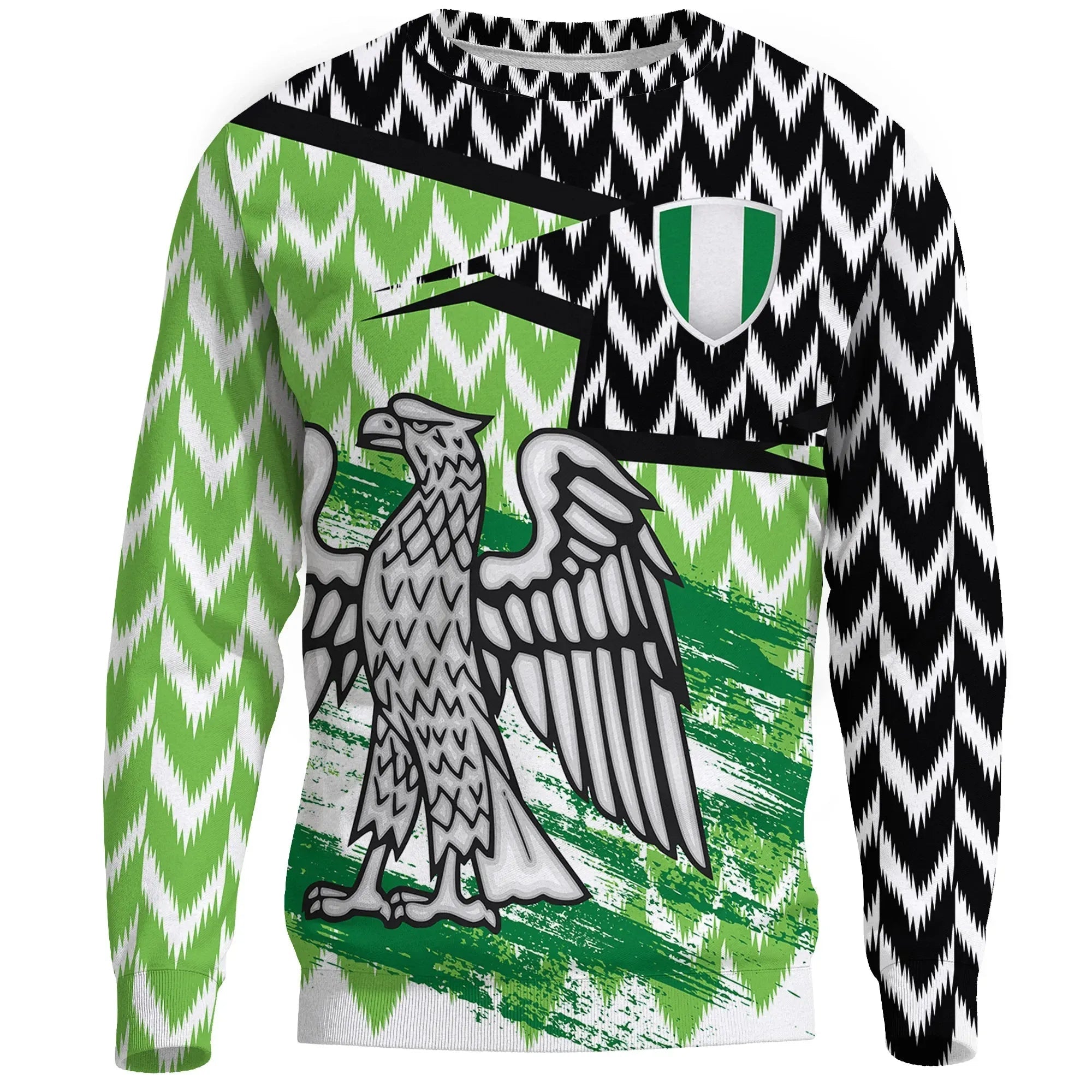 Nigeria Sweatshirt Home The Super Eagles RLT8 - Wonder Print Shop