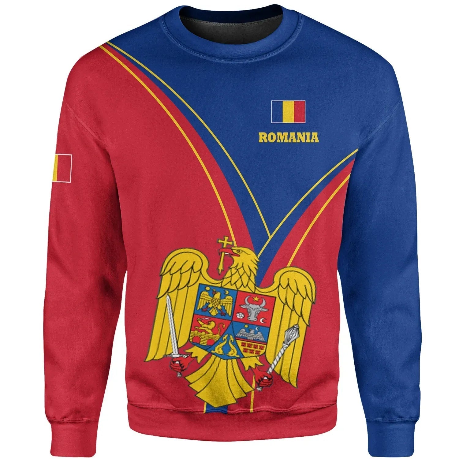 Romania Sweatshirt Romanian Pride RLT13 - Wonder Print Shop