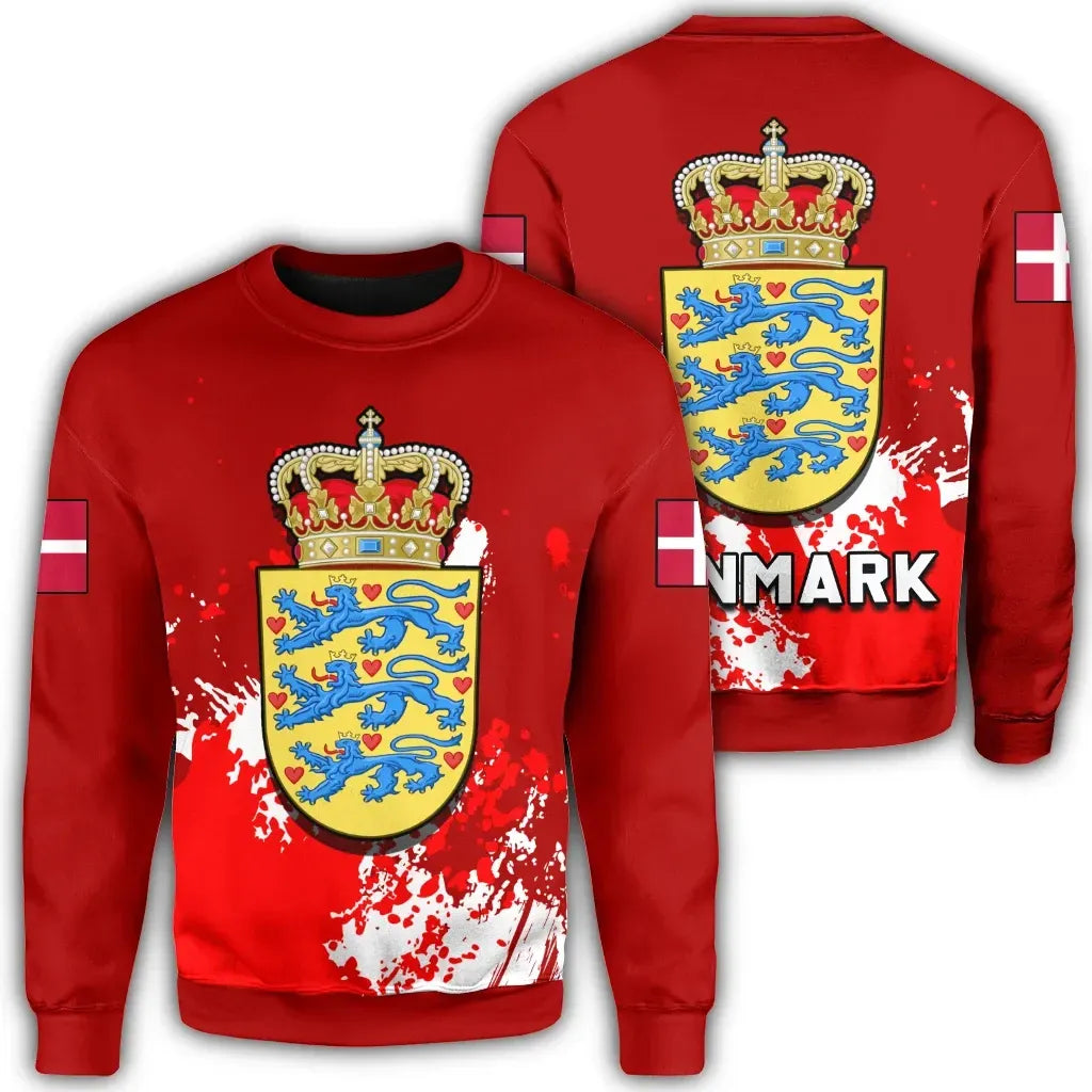 denmark-coat-of-arms-sweatshirt-spaint-style