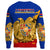 Armenia Special Sweatshirt - Blue Version (Knitted Long-Sleeved Sweater) RLT8 - Wonder Print Shop