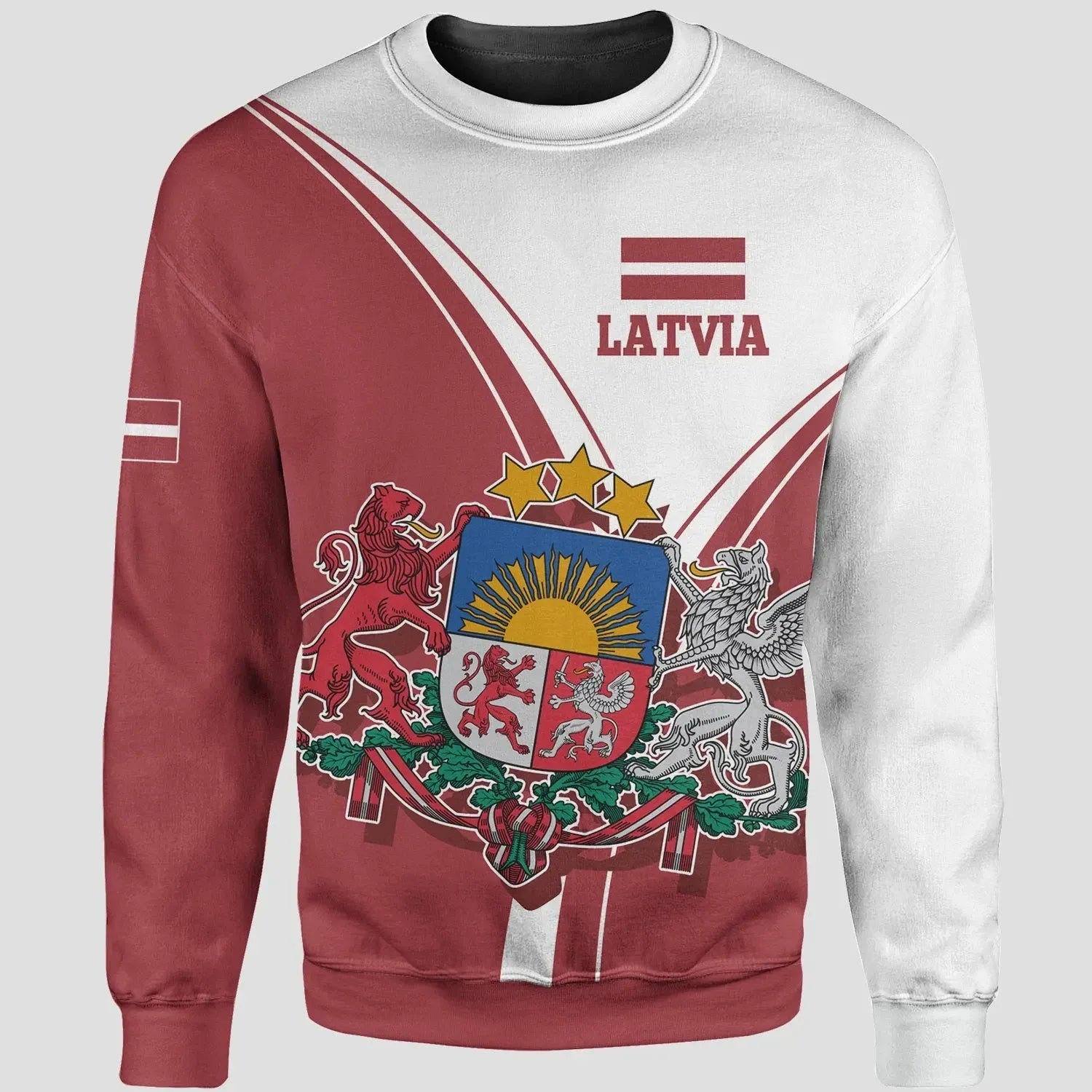 Latvia Sweatshirt - Latvian Pride RLT6 - Wonder Print Shop