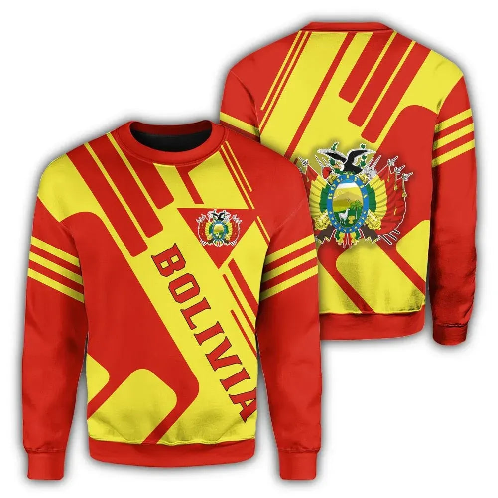 Bolivia Coat Of Arms Sweatshirt Rockie RLT6 - Wonder Print Shop