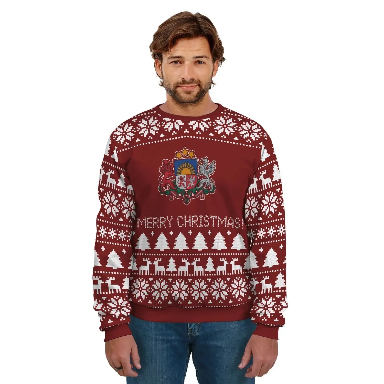 Latvia sweatshirt - Xmas RLT6 - Wonder Print Shop