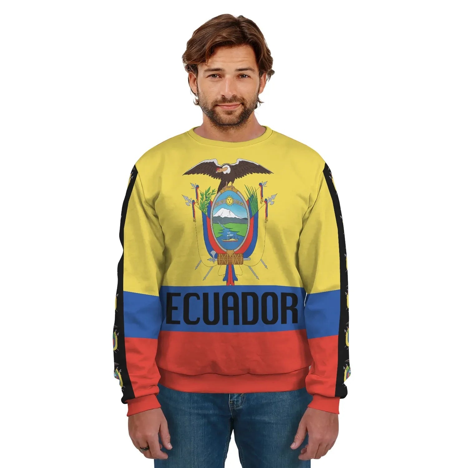 Ecuador Coat Of Arms Sweatshirt RLT12 - Wonder Print Shop