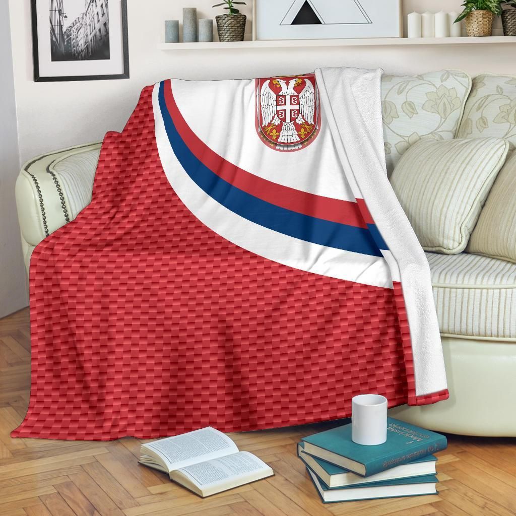 serbia-premium-blanket-serbia-flag-red