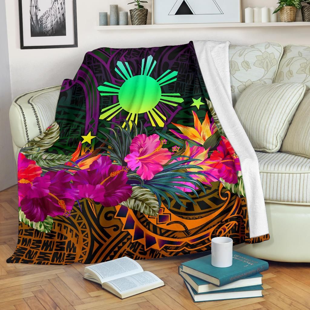 the-phillipines-premium-blanket-summer-hibiscus